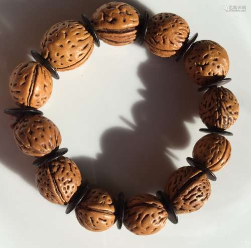 Antique Pit Nut Bracelet