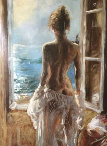 Oil Painting on Canvas , Nude Girl