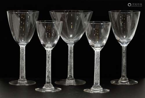 5 Lalique Glasses