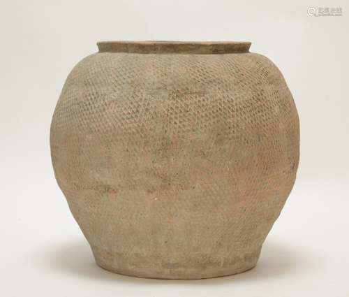 A Large Early Pottery Jar, Possibly Warring States