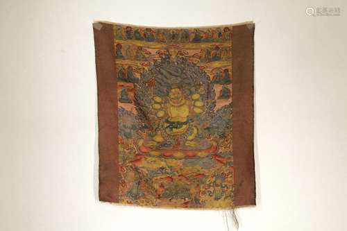 A Finely Revolution Period Tibetan Thangka,