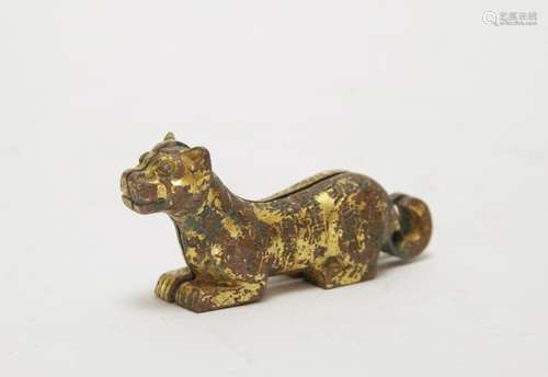 Chinese Gilt Bronze Seal