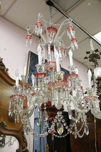 12 Lights French Baccarat Crystal Chandelier