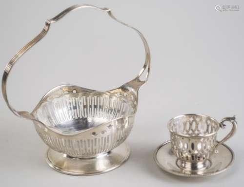 Vintage Group of Caldwell Basket silver and Cup