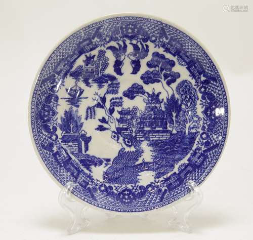 Japanese Porcelain Blue/White Plate