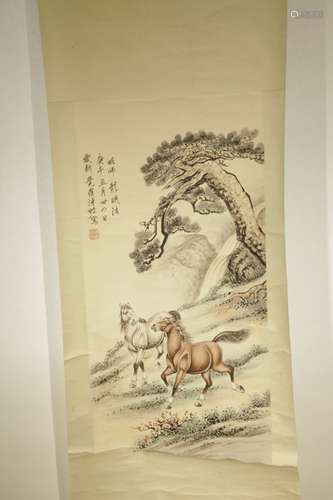 Chinese Ink/Color Scroll Painting