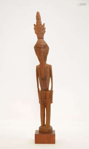 African Antique Wood Carved Figural