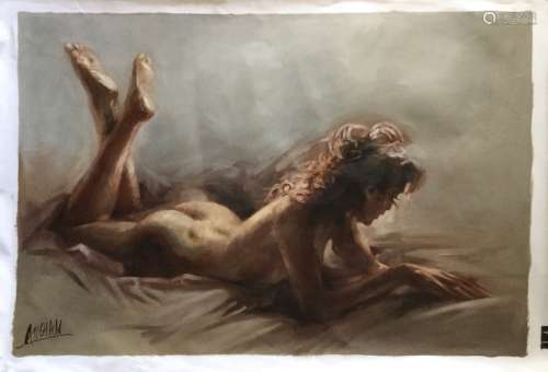 Oil Painting on Canvas , Nude Girl