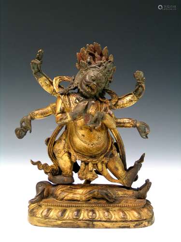 Tibetan Bronze Buddha.