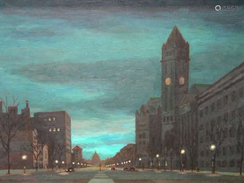 PA Avenue Sunrise-Old Post Office Tower (Trump's New