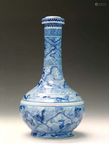 Chinese Blue and White Porcelain Vase