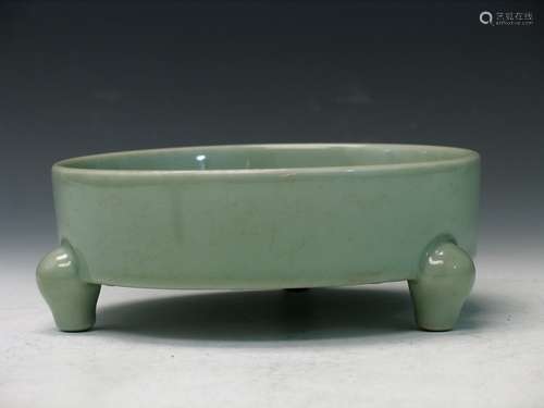 Chinese Celadon Porcelain Dish.