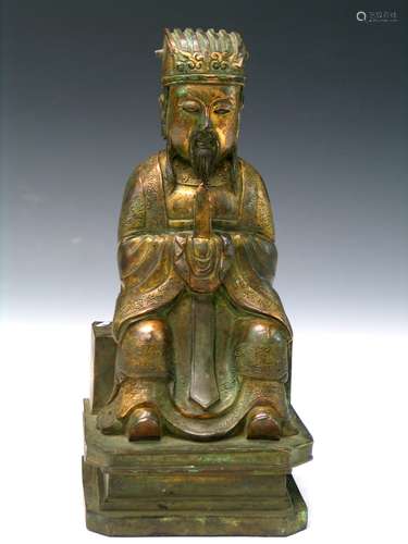 Chinese Gilted Bronze Immortal.