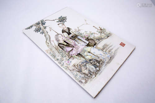 Chinese Porcelain Panel