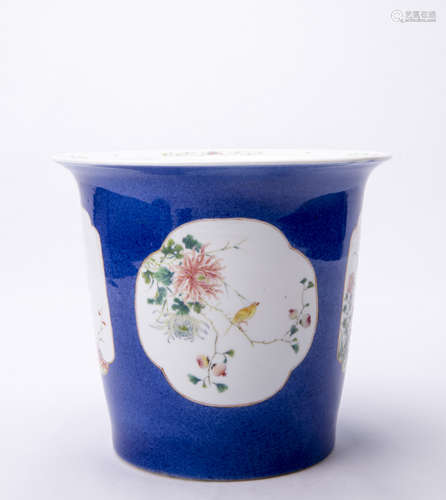 Chinese Famille Rose Porcelain Jardiniere.