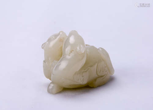 Chinese White Jade Carving.