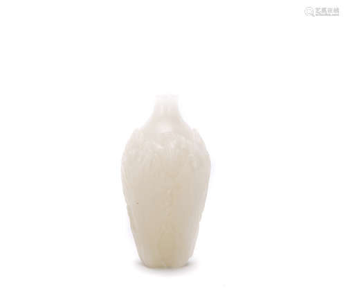 Chinese White Jade Snuff Bottle