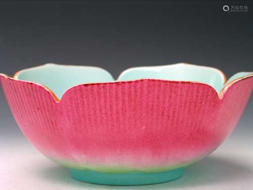 Chinese Lotus Flower Bowl