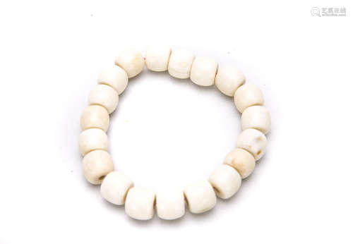 Chinese White Jade Bracelet.