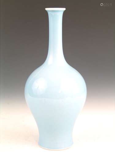 Chinese Clair De Lune Glazed Porcelain Vase, Kangxi