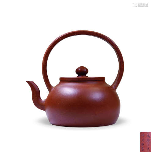 朱砂提梁茶壶