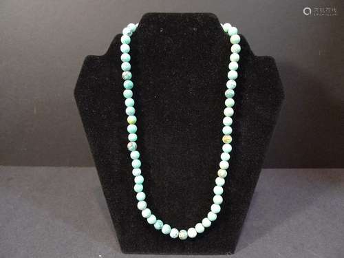 CHINESE TURQUOISE BEADS NECKLACE