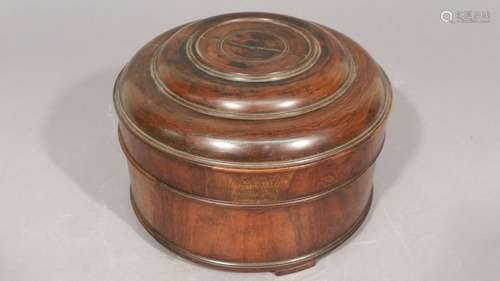 Lingam Vitali Box. Possibly Chinese. 18th century. Round.