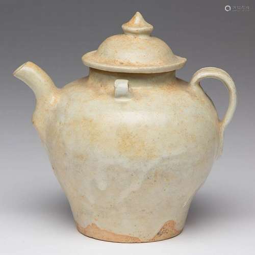 ANTIQUE Chinese White Glaze YingQing teapot, SONG period. 5