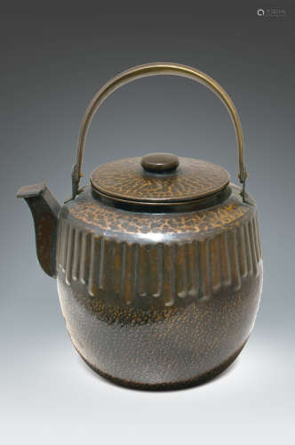 十八世紀 · 日本製手打銅茶壺