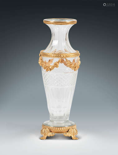 二十世紀 · 新古典主意風格銅鎏金水晶花瓶, 於法國製造