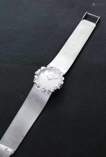 积家　K18WG 12P diamond ladies Watch（ladies）