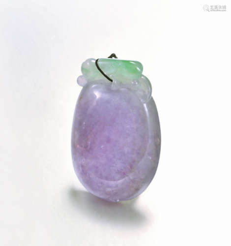 紫翡翠“寿桃”吊坠