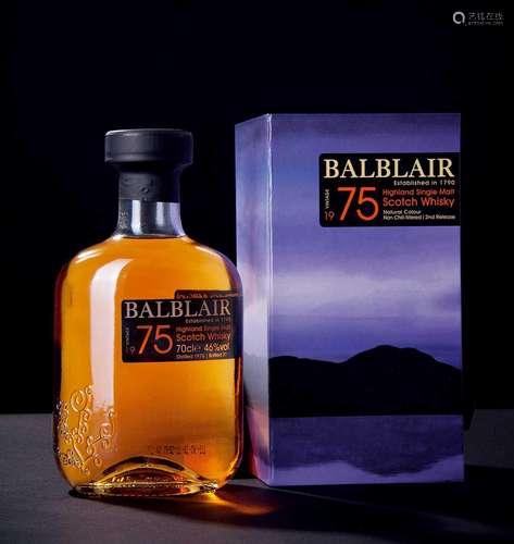 Balblair 1975 2nd Release Highland Single Malt Scotch Whisky Distillery Bottling