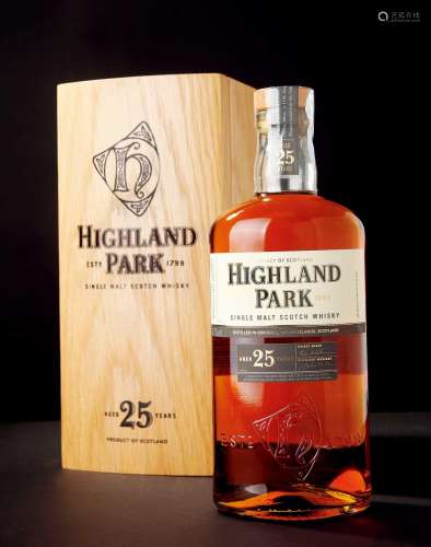 Highland Park 25 Year Old Single Malt Scotch Whisky，Orkney，Scotland