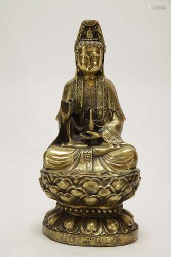 Chinese Bronze Guanyin