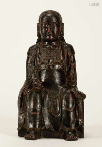 Chinese Bronze Figure of an Officer,19th C.