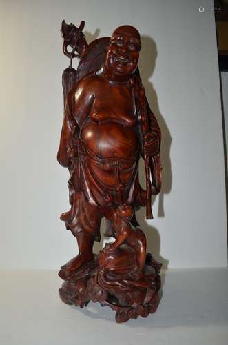 Chinese Wood Carving Buddha