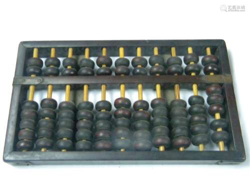 Antique Chinese Rosewood Abacus