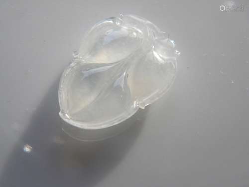 Natural Grade A White Jadeite Pendant