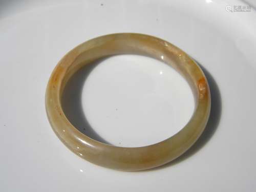 Natural Yellow Jadeite Bangle Bracelet