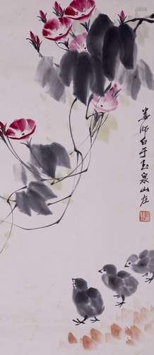 娄师白 花鸟