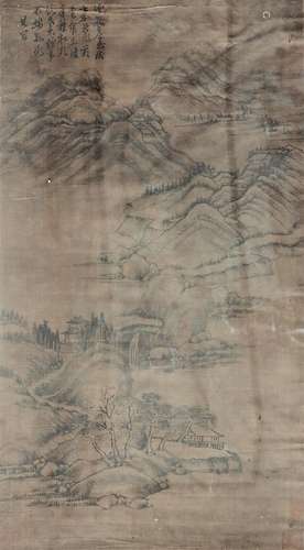 董其昌 山水（绢）