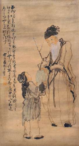 1687-1770 黄慎人物设色纸本立轴