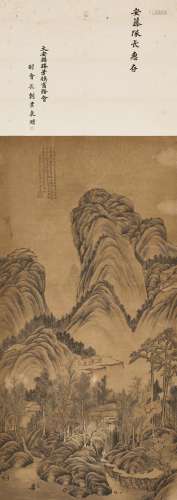 1632-1717 王石谷峰峦叠翠设色纸本立轴