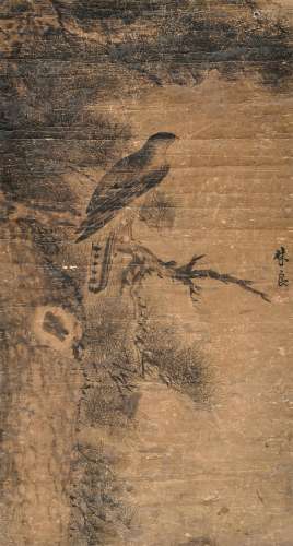 1439-1487 林良松鹰水墨纸本立轴