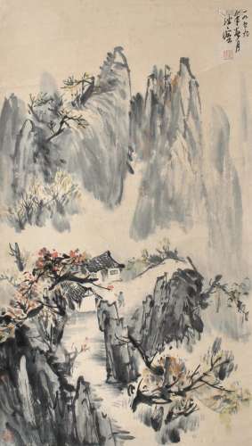 1906-1977 赵望云山水设色纸本立轴