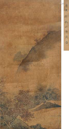 1460-1535 周臣山水设色绢本镜片