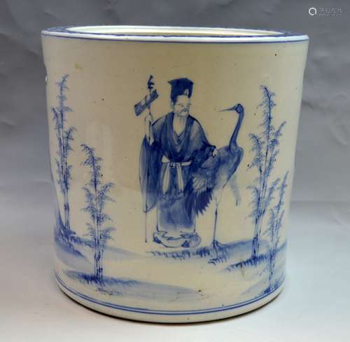 Large Chinese Blue and White Vase