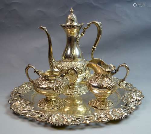 Silver Art Nouveau Tea Set