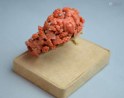 Victoria Coral Carved Bracelet